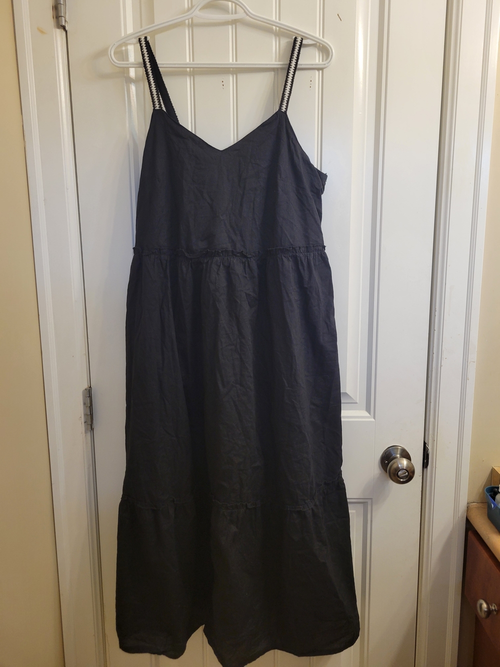 2/$20 Joe Fresh Black Spaghetti-Strap Maxi Dress